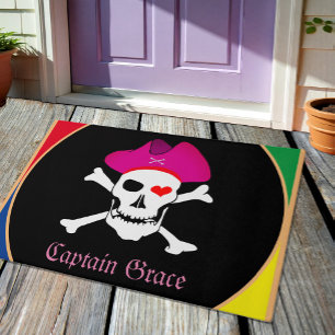 Kapitän Grace - Piraten-Hausmatte, Piratenflagge Fußmatte