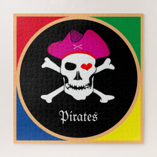 Kapitän "Grace" & Piraten - Schatzinsel /Mädchen Puzzle