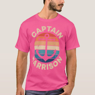 Kapitän Harrison Lustiger Vorname Humor Spitzname T-Shirt
