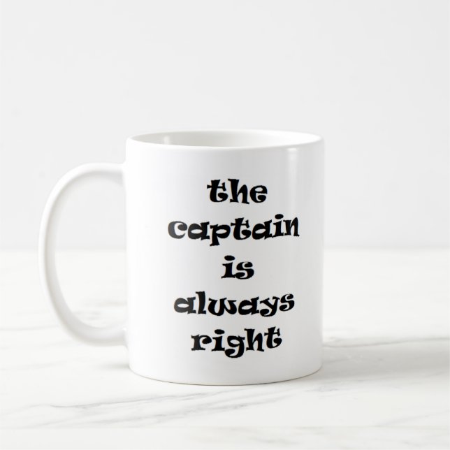 Kapitän hat immer recht kaffeetasse (Links)
