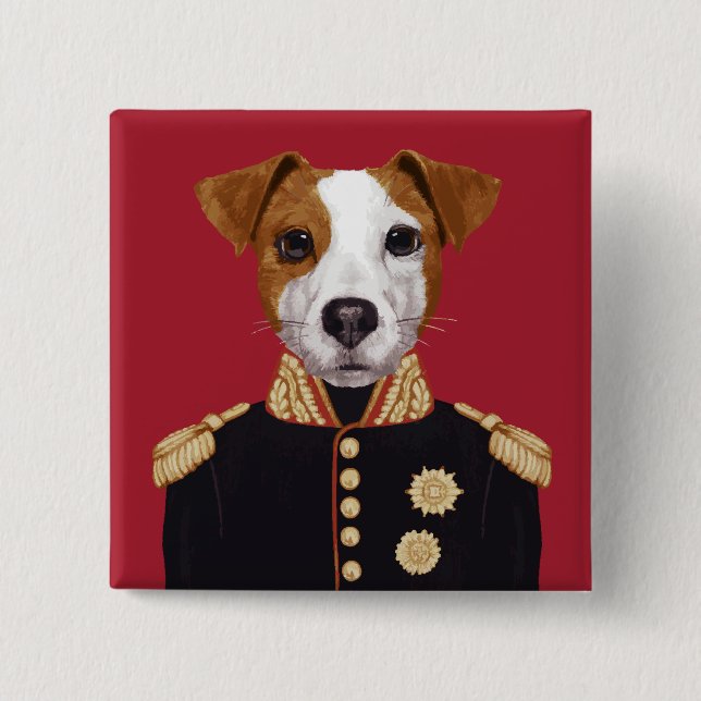 Kapitän Jack Russell Button (Vorderseite)