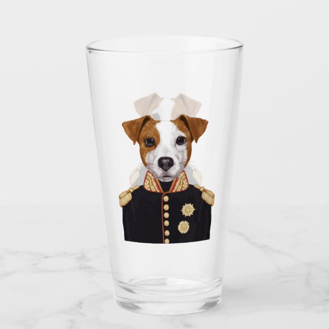 Kapitän Jack Russell Glas (Vorderseite)