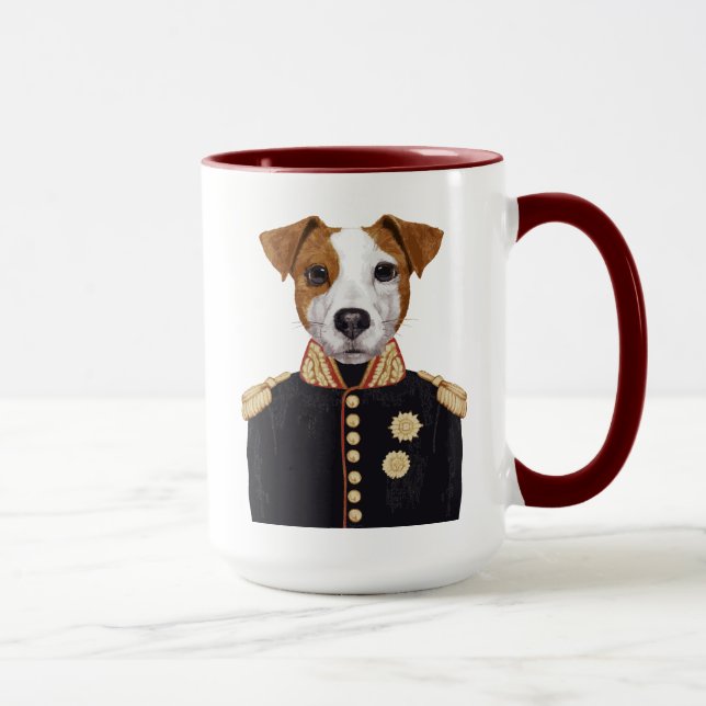 Kapitän Jack Russell Tasse (Rechts)