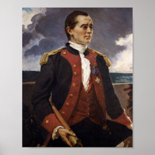 Kapitän John Paul Jones, kontinentale Marine Poster