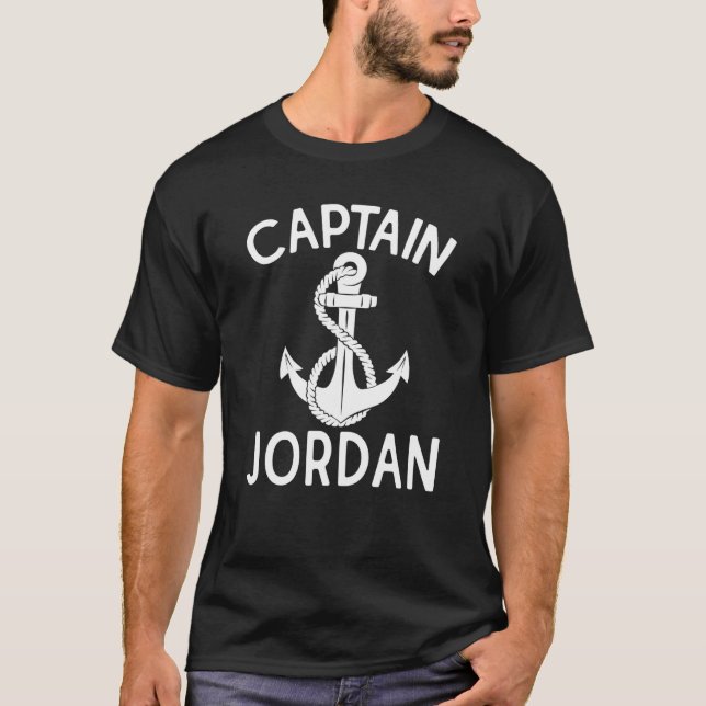 Kapitän Jordan Schiff Ankerschiff T-Shirt (Vorderseite)