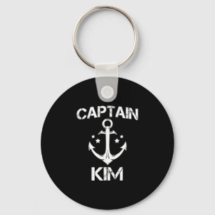 Kapitän Kim lustiger Geburtstagsname Boot Geschenk Schlüsselanhänger