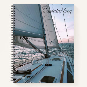 Kapitän Log Sailboat Notizbuch