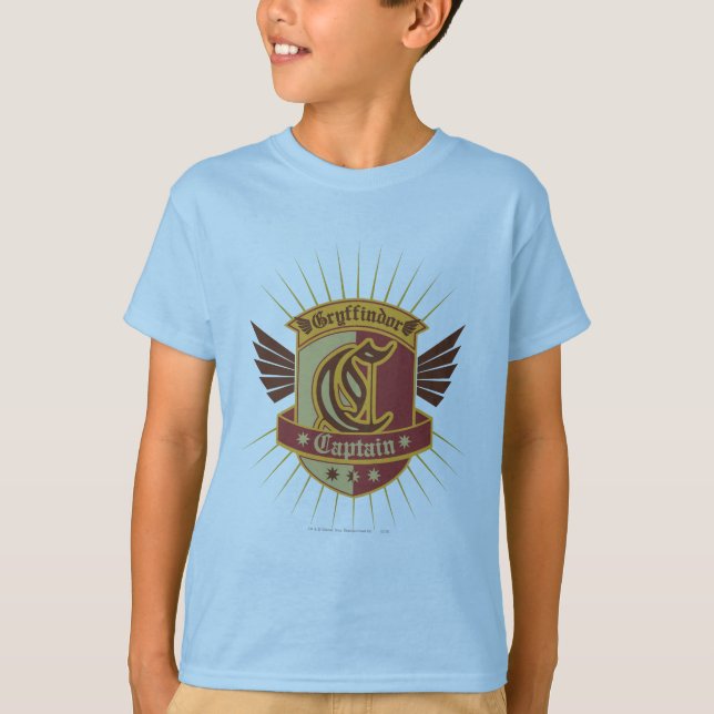 Kapitän Logo Harry Potter-| Gryffindor QUIDDITCH™ T-Shirt (Vorderseite)