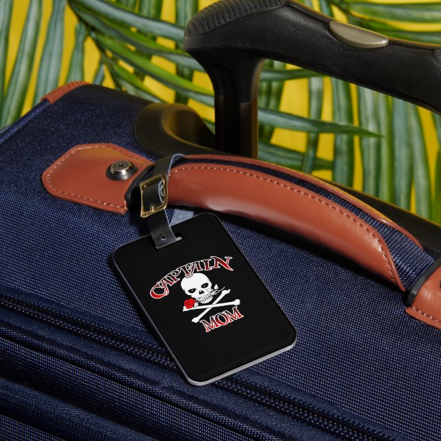 Kapitän-Mama (Rose) Gepäckmarke Gepäckanhänger (Vorderseite Insitu 1)