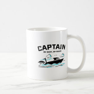 Kapitän Mein Boot Regeln Ponton Besitzer Boater Mä Kaffeetasse