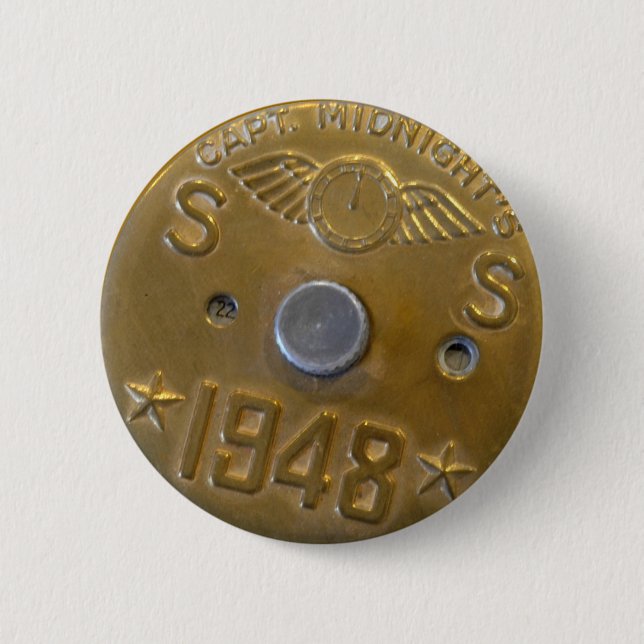 Kapitän Midnight Decoder Badge 1948 Button (Vorderseite)