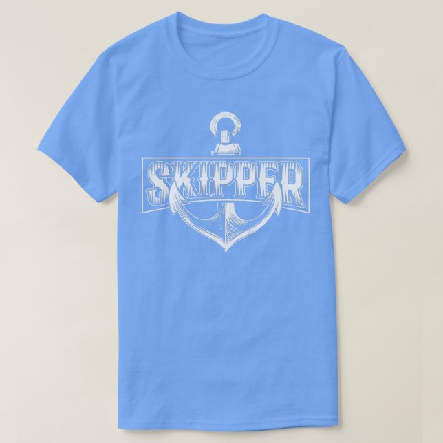 Kapitän mit Anker T-Shirt (Design vorne)