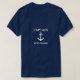 Kapitän Name hinzufügen oder Name des Bootes Navy  T-Shirt (Design vorne)