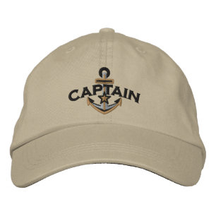 Kapitän Nautical Stern Anker Stickerei Bestickte Baseballkappe