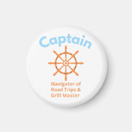 Kapitän – Navigator von Road Trips Magnet