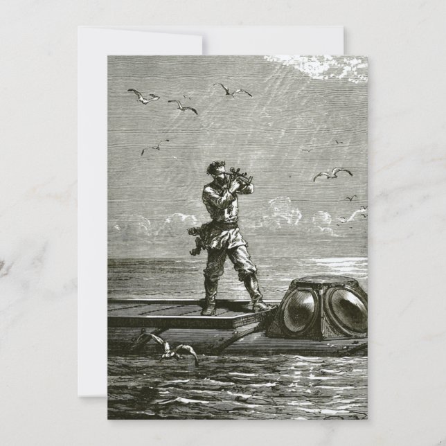 Kapitän Nemo aus 2000 Ligen unter dem Meer Dankeskarte (Vorderseite)