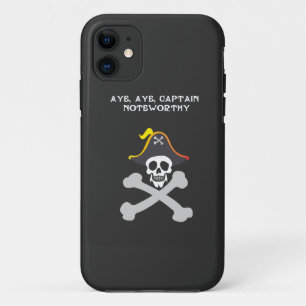 Kapitän Noteworthy Totenkopf und Piratenschiff Case-Mate iPhone Hülle