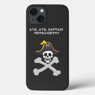 Kapitän Noteworthy Totenkopf und Piratenschiffsfah Case-Mate iPhone Hülle