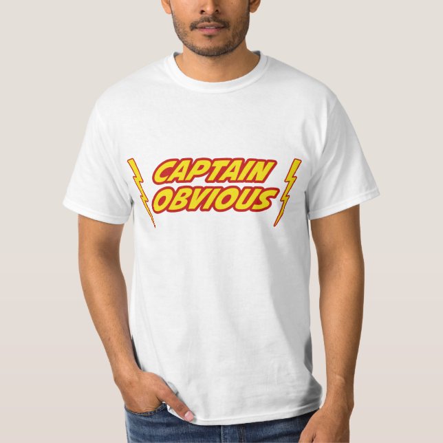 Kapitän Obvious Superhero T-Shirt (Vorderseite)