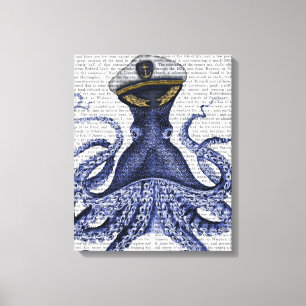 Kapitän Octopus Leinwanddruck