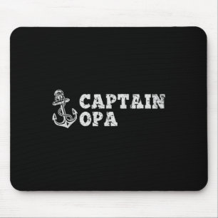 Kapitän Opa Segelboot Vintage Boot Anker Fu Mousepad