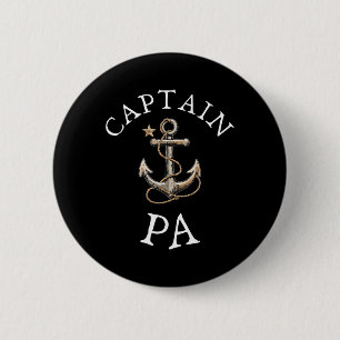 Kapitän Pa Boot Segeln Booten Vintage Anker Spaß Button