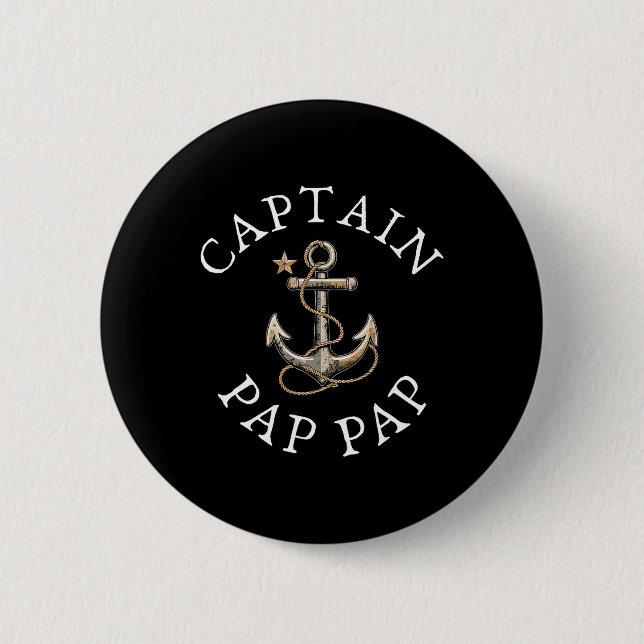 Kapitän Pap-pap Boot Segeln Booten Opa Anker Button (Vorderseite)