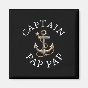 Kapitän Pap-pap Boot Segeln Bootfahren Opa Anker Magnet