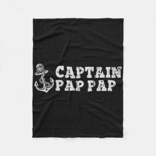 Kapitän Pap-pap Segelboot Pappap Boot Anker Fleecedecke