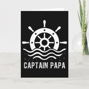 Kapitän Papa Boating Father's Day Pontoon Kapitän  Karte