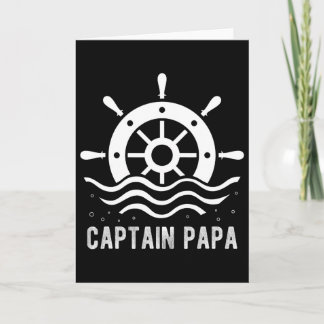 Kapitän Papa Boating Father's Day Pontoon Kapitän  Karte