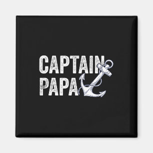Kapitän Papa Pontoon Geschenk See Segler Fischerbo Magnet