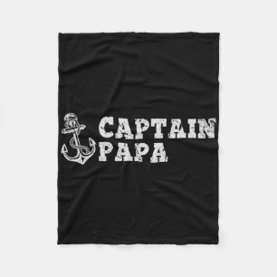 Kapitän Papa Segelboot Vintage Boot Anker F Fleecedecke