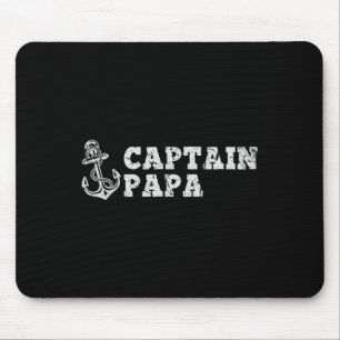 Kapitän Papa Segelboot Vintage Boot Anker F Mousepad