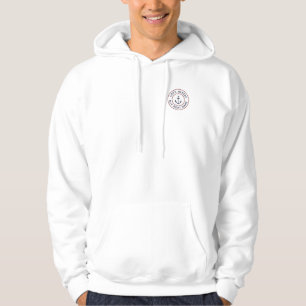 Kapitän Personalisiertes Blue White Anchor Logo Hoodie