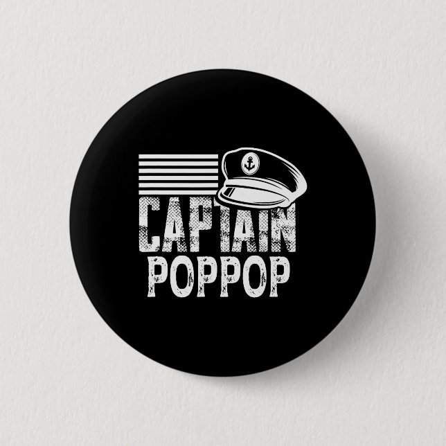 Kapitän Poppop - Segelkappe Bootsbesitzer Bo Button (Vorderseite)