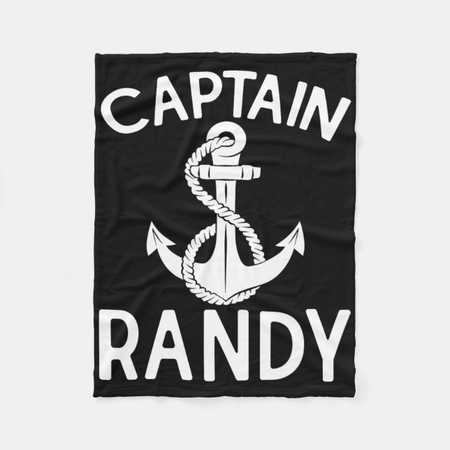 Kapitän Randy Anker Boot Schiff Yacht  Fleecedecke (Vorderseite)
