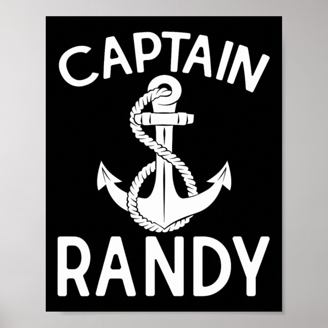 Kapitän Randy Anker Boot Schiff Yacht  Poster (Vorne)