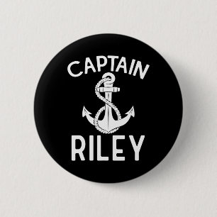 Kapitän Riley Segelyacht Bootfahren Boot Schiff Button