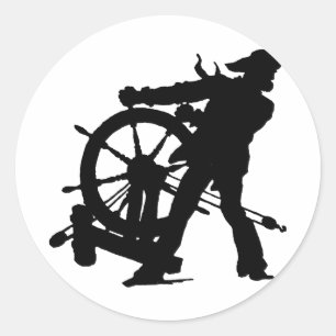 Kapitän Runder Aufkleber