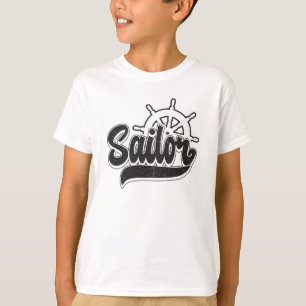 Kapitän Sailor Segelschiff Meer Segeln Funny Gesch T-Shirt
