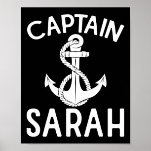 Kapitän Sarah Anker Boot Yacht Bootsfahrt Schiff Poster