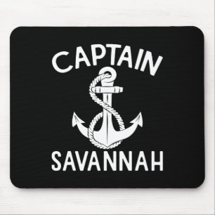 Kapitän Savannah Yacht Segeln Schiff Anker Boot Mousepad