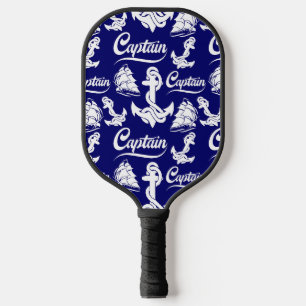 Kapitän Segelboot Anker Nautisches Design Pickleball Schläger
