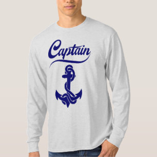 Kapitän Segelboot Anker Nautisches Design T-Shirt