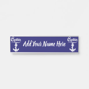Kapitän Segelboot Anker Nautisches Design Türschild