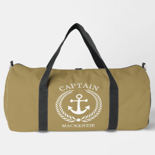 Kapitän Segler personalisierter Anker  Duffle Bag