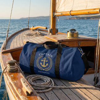 Kapitän Segler personalisierter Anker Duffle Bag