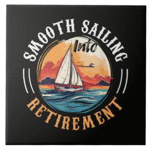 Kapitän Smooth Sailing in den Ruhestand Fliese