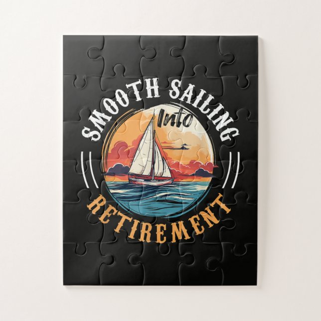 Kapitän Smooth Sailing in den Ruhestand Puzzle (Vertikal)
